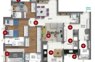 Apartamento à venda, 110 m² por r$ 1.550.000,00 - jardim do mar - são bernardo do campo/sp