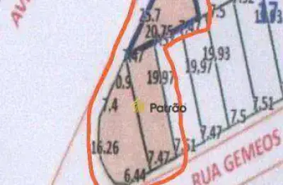 Terreno à venda na Rua Gêmeos, 167, Vila Guiomar, Santo André