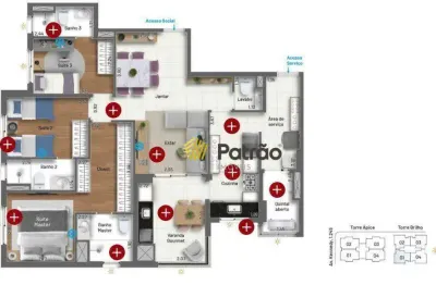 Vitra patriani com 3 suítes e 2 vagas à venda, 110 m² por r$ 1.499.000 - jardim do mar - são bernardo do campo/sp