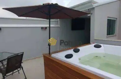 Cobertura com 2 dormitórios à venda, 82 m² por r$ 480.000,00 - vila scarpelli - santo andré/sp