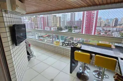 Apartamento com 3 dormitórios à venda, 105 m² por r$ 1.300.000,00 - canto do forte - praia grande/sp