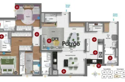 Mistral Patriani Kennedy com 3 suítes à venda, 124 m² por R$ 1.600.000 - Jardim do Mar - São Bernardo do Campo/SP