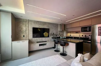 Studio com 1 dormitório no Cond. Unique, 42 m² - venda por R$ 600.000 ou aluguel por R$ 5.500/mês - Centro - São Bernardo do Campo/SP