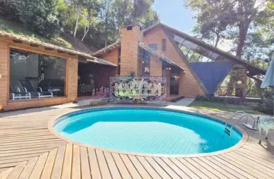 Casa em condomínio fechado com 5 quartos à venda na rua carvalho júnior, s/n, corrêas, petrópolis, 300 m2 por r$ 1.790.000