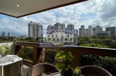Apartamento com 1 quarto à venda na avenida lúcio costa, barra da tijuca, rio de janeiro, 120 m2 por r$ 1.870.000