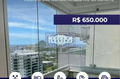 Apartamento com 2 quartos à venda na avenida josé luiz ferraz, recreio dos bandeirantes, rio de janeiro, 72 m2 por r$ 650.000