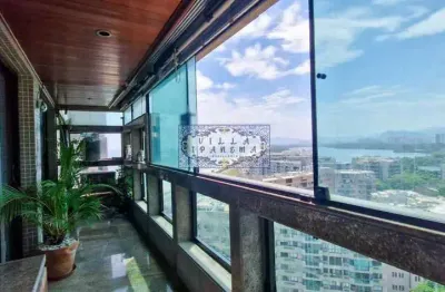 Praia da barra da tijuca vista sensacional luxo 215m² 4 quartos 5 banheiros 3 vagas clube completo