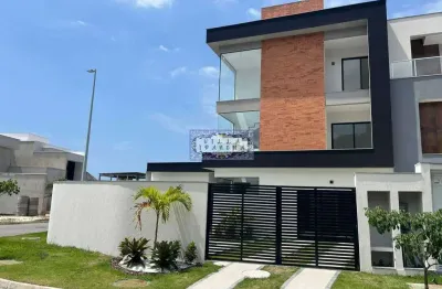 Oportunidade única  casa triplex contemporânea no dream garden ii vargem pequena