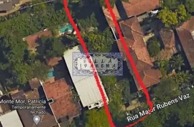 Terreno à venda na rua major rúbens vaz, gávea, rio de janeiro, 360 m2 por r$ 3.900.000