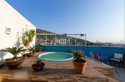 Cobertura com 2 quartos à venda na rua doutor mário viana, santa rosa, niterói, 120 m2 por r$ 750.000