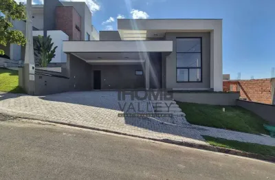 Casa de condomínio, térrea, nova, com 3 quartos, todos suítes, piscina, em valinhos/sp