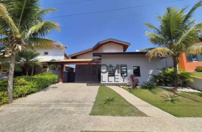 Casa com 3 quartos, todos suítes, escritório, mezanino, piscina, localizada no condomínio terras do caribe, valinhos.