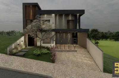 Belíssima casa em construção com 3 quartos, todos suítes, à venda no condomínio villaggio di napoli , valinhos