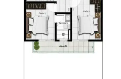 Sobrado à venda, 2 quartos, 2 suítes, 2 vagas, Vila Carrão - São Paulo/SP
