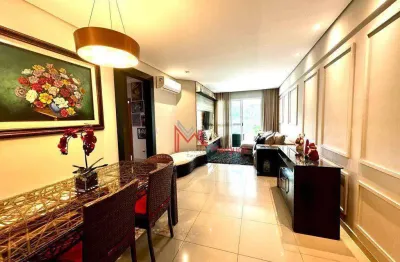 Apartamento com 3 dormitórios à venda, 125 m² por r$ 895.000,00 - canto do forte - praia grande/sp