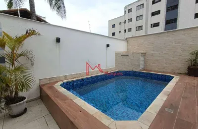 Sobrado individual  com 3 dormitórios à venda, 140 m² por r$ 660.000 - aviação - praia grande/sp