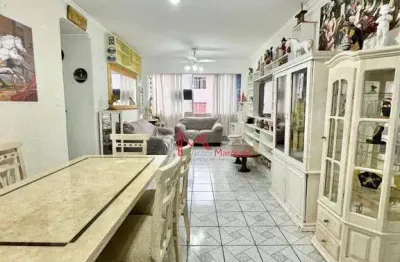 Apartamento com 3 dormitórios, sendo 1 departamento de empregada à venda, 121 m² por r$ 480.000 - boqueirão - praia grande/sp