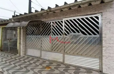 Casa com 3 dormitórios, sendo 1 suíte à venda, 136 m² por r$ 405.000 - maracanã - praia grande/sp