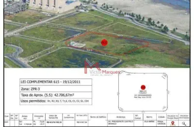 Terreno à venda, 7764 m² por r$ 43.219.155,10 - mirim - praia grande/sp