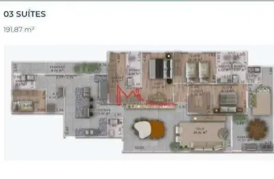 Apartamento com 3 dormitórios, sendo 3 suítes  à venda, 191 m² por r$ 1.390.000 - canto do forte - praia grande/sp