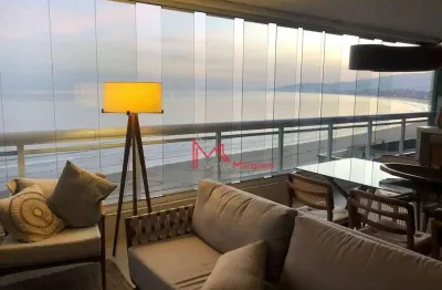 Apartamento com 3 dormitórios, sendo 3 suítes e 1 departamento de empregada à venda, 250 m² por r$ 4.500.000 - canto do forte - praia grande/sp