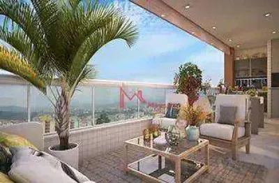 Apartamento com 2 dormitórios, sendo 1 suíte  à venda, 77 m² por r$ 629.715 - vila guilhermina - praia grande/sp
