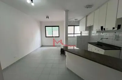 Apartamento com 1 dormitório para alugar, 55 m² por r$ 2.300,00/mês - canto do forte - praia grande/sp