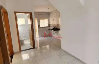 Casa com 2 dormitórios à venda, 45 m² por r$ 280.000 - caiçara - praia grande/sp