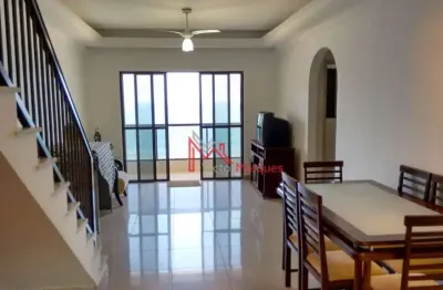 Apartamento duplex com 4 dormitórios à venda, 258 m² por r$ 2.120.000,00 - canto do forte - praia grande/sp