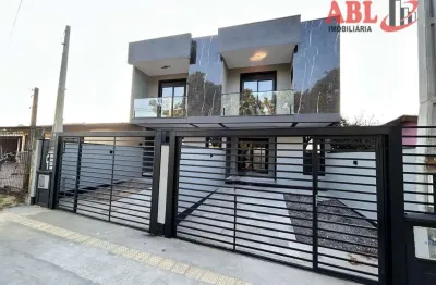 Sobrado casa com lareira e churrasquira à venda no bairro castelo branco - gravataí/rs