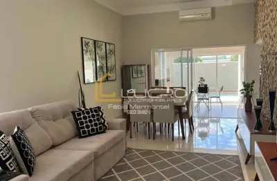 Casa em condomínio fechado mobiliado para aluguel e venda com 300 m² e 3 quartos em jardim colonial, bauru - sp