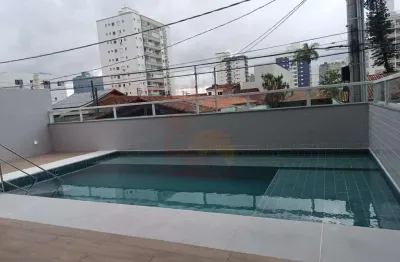 Apartamento / novo para venda em praia grande, guilhermina, 1 dormitório, 1 suíte, 1 banheiro, 1 vaga
