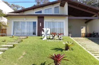 Venda de casa térrea no condomínio jardim imperial hills iii, em arujá/sp, 300m² com 4 quartos, 2 suítes, quintal com piscina e 4 vagas. consulte-nos.