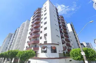 Venda de apartamento na praia grande/sp, 80m² com quarto, suíte, sala com varanda, piscina, churrasqueira, 1 vaga e a 2 quadras da praia. consulte-nos
