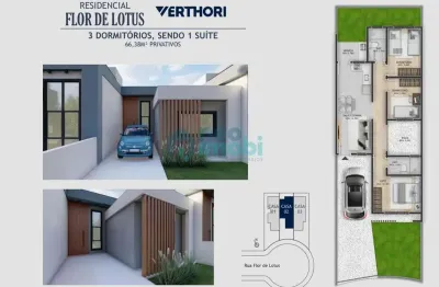 Casa  com 3 dormitórios e 1 suíte em nova palhoça  -  palhoça