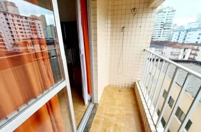 Apartamento com 1 dormitório à venda, 63 m² por r$ 298.000 - 200m da praia - vila guilhermina - praia grande/sp