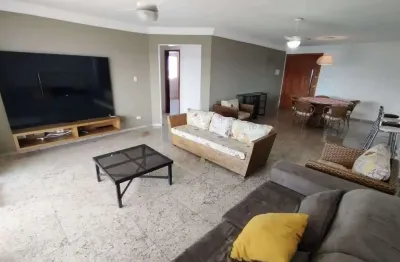 Apartamento mobiliado, com 04 dormitórios, sendo 3 suítes, e mais dependencia de serviço, sala ampla, varanda gourmet já envidraçada, com churrasqueir