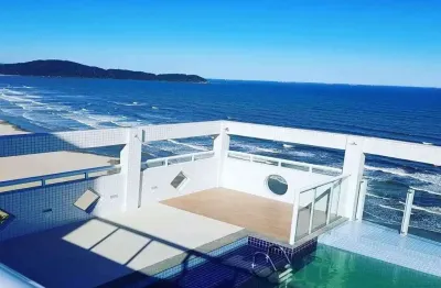 Apartamento em praia grande no bairro campo da aviação, bem localizado frente ao mar. apartamento contendo 120,11 m² de área útil bem distribuídos, 2