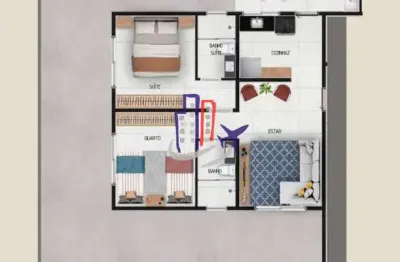 Apartamento com área privativa com 02 quartos 01 suíte no bairro são joaquim em contagem