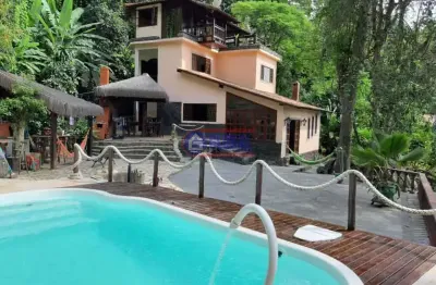 Casa em condomínio fechado com 5 quartos à venda na rua canagé, recanto de itaipuaçu, maricá, 380 m2 por r$ 1.550.000