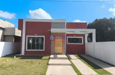 Casa em condomínio fechado com 3 quartos à venda na estrada vereador oldemar figueiredo, ubatiba, maricá, 100 m2 por r$ 450.000