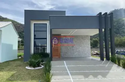 Casa em condomínio fechado com 3 quartos à venda na rua joão da cunha abreu, são josé do imbassaí, maricá, 122 m2 por r$ 650.000