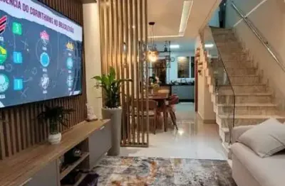 Belíssimo sobrado à venda em campo grande - com sótão e mobiliado