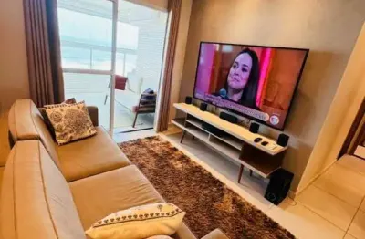 Apartamento mobiliado à venda - 3 dormitórios - mongaguá