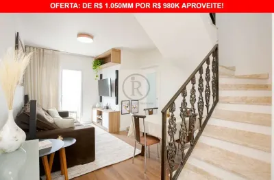 Baixou para r$980 mil! cobertura, 2 dormitórios com 1 suíte, semi-mobiliada, área gourmet, escritório no bairro ahú, face norte e vista privilegiada.