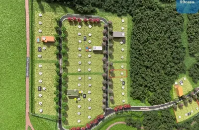Terreno lote à venda no alphaville paraná em campo largo com fundos para bosque