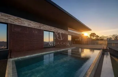 Casa em condomínio fechado com 4 quartos à venda na rua professor virgílio pereira da silva, 575, residencial alvim, juiz de fora, 400 m2 por r$ 3.490.000