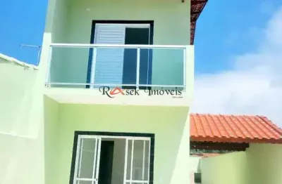 Sobrado com 2 quartos, santa eugênia, mongaguá - r$ 439 mil, cod: 2608