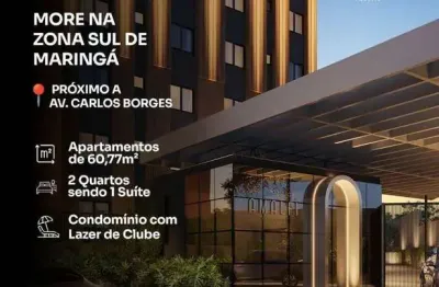 Apartamento com 2 dormitórios sendo uma suíte à venda, 60 m² por - jardim santa rosa - maringá/pr