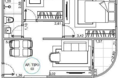 Apartamento com 2 dormitórios à venda, 57 m² por r$ 250.000 - altos do trujillo - sorocaba/sp